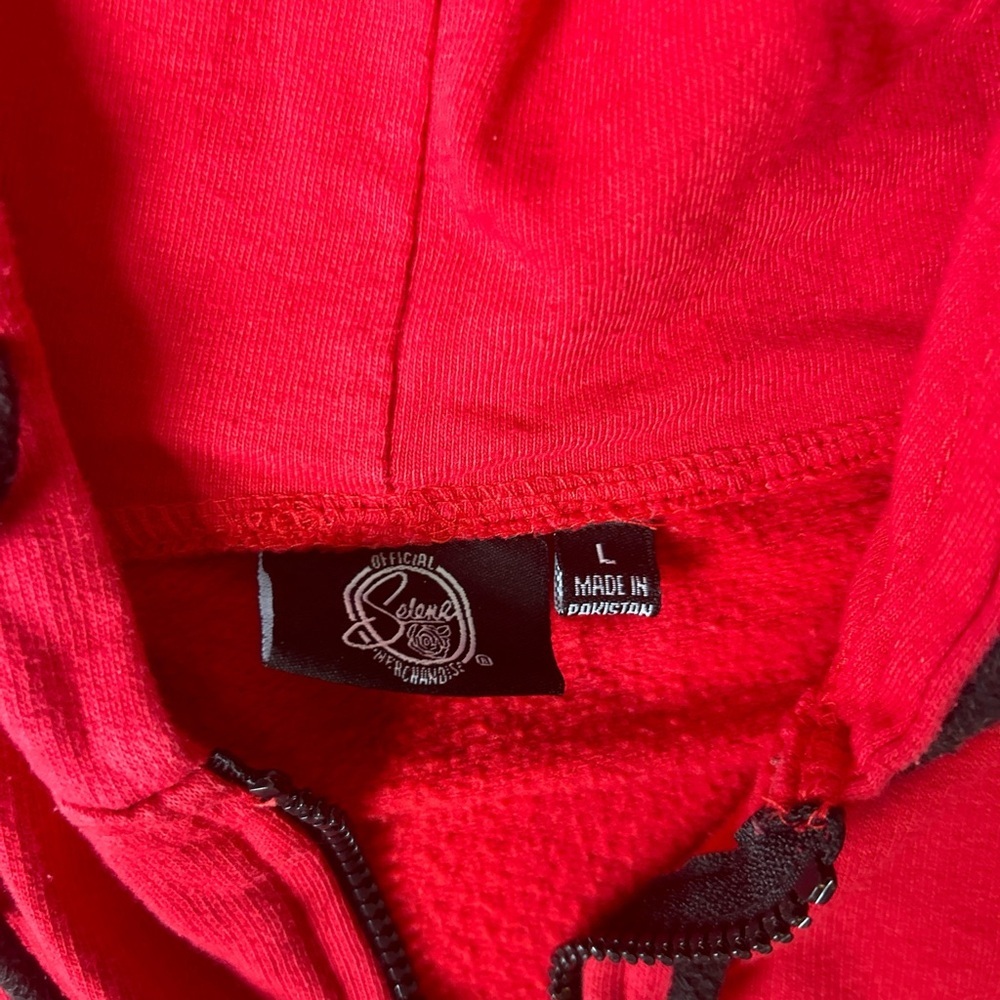 Selena Red Hoodie Pop Star Music Drawstring - Picture 7 of 7